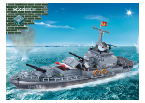 Manuale BanBao set 8240 Defence Force Nave da guerra