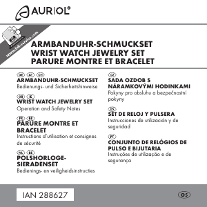 Mode d’emploi Auriol IAN 288627 Montre