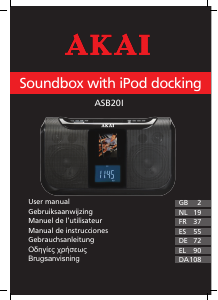 Brugsanvisning Akai ASB20I Højttalerdock