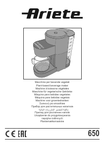 Manual de uso Ariete 0650 Batidora