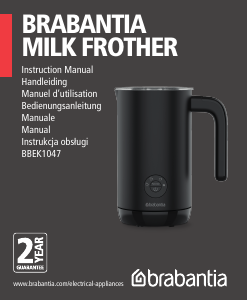 Manual de uso Brabantia BBEK1047 Batidor de leche