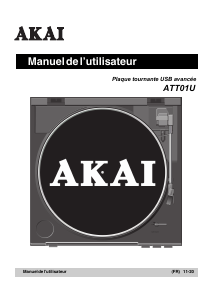 Mode d’emploi Akai ATT01U Platine