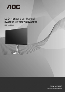 Handleiding AOC I2490PXZ LCD monitor