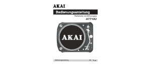 Bedienungsanleitung Akai ATT10U Plattenspieler