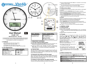 Handleiding Geemarc Viso 60 Klok