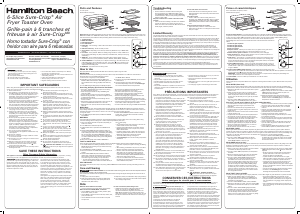 Manual de uso Hamilton Beach 31480 Horno