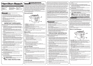 Manual de uso Hamilton Beach 22824 Tostador