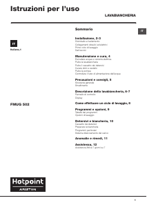 Manuale Hotpoint-Ariston FMUG 502 EU Lavatrice