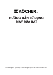 Hướng dẫn sử dụng Köcher X16B Máy rửa chén