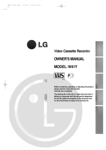 Bruksanvisning LG W41Y Video inspelare