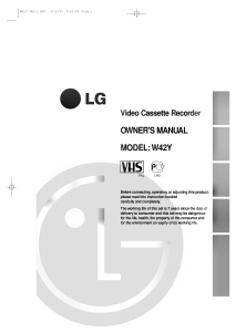 Bruksanvisning LG W42Y Video inspelare