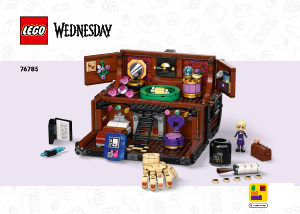 Rokasgrāmata Lego set 76785 Wednesday Thing dzīvoklis