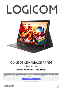 Mode d’emploi Logicom TAB XL 14 Tablette