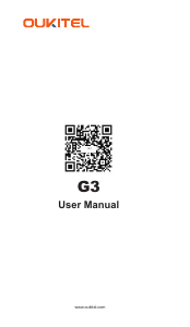 Manuale Oukitel G3 Telefono cellulare
