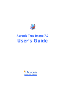 Manual Acronis True Image 7.0