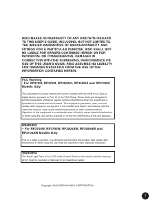 Bruksanvisning RISO RP3105 Multifunktionsskrivare