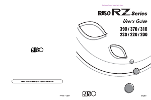 Handleiding RISO RZ390 Multifunctional printer
