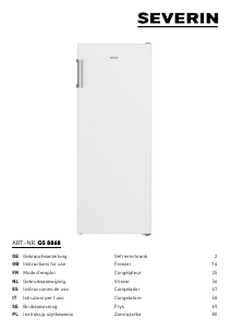 Manual de uso Severin GS 8868 Congelador