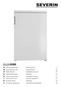 Manual de uso Severin GS 8865 Congelador