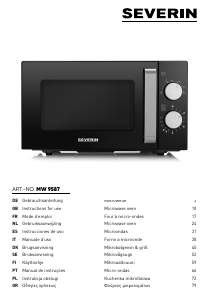 Manual de uso Severin MW 9587 Microondas