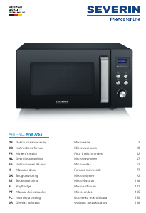 Manual de uso Severin MW 7763 Microondas