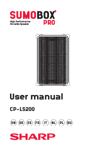 Руководство Sharp CP-LS200 Динамики