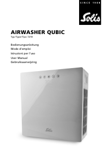 Handleiding Solis 7281 Qubic Luchtreiniger