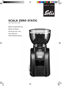 Bedienungsanleitung Solis 1662 Scale Zero Static Kaffeemühle