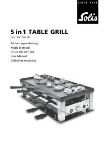 Bruksanvisning Solis 791 Raclette grill