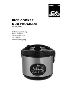 Bruksanvisning Solis 817 Duo Program Riskokare