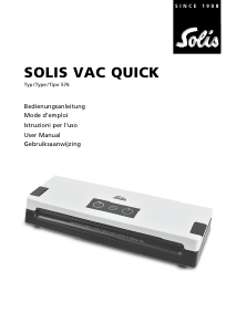 Bedienungsanleitung Solis 576 Vac Quick Vakuumierer