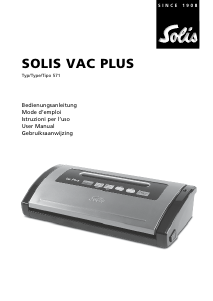 Bruksanvisning Solis 571 Vac Plus Vakuumpackare