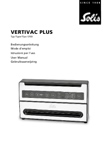Bedienungsanleitung Solis 5703 Vertivac Plus Vakuumierer