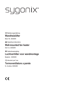 Manual Sygonix SY-5050590 Heater