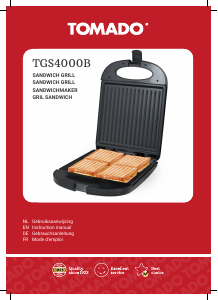Bedienungsanleitung Tomado TGS4000B Kontaktgrill