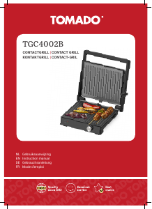 Bedienungsanleitung Tomado TGC4002B Kontaktgrill