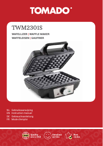 Bedienungsanleitung Tomado TWM2301S Waffeleisen