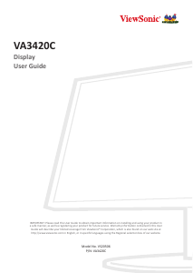 Bruksanvisning ViewSonic VA3420C LCD skärm