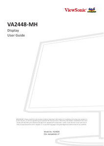 Bruksanvisning ViewSonic VA2448-MH-1T LCD skärm