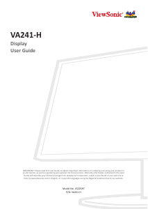 Bruksanvisning ViewSonic VA241-H LCD skärm