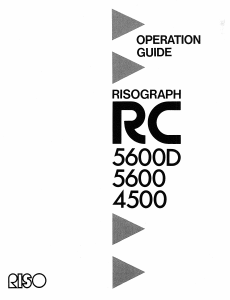 Handleiding RISO Risograph RC5600 Multifunctional printer