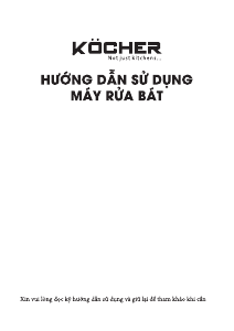 Hướng dẫn sử dụng Köcher X15B Máy rửa chén
