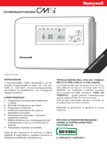 Manuale Honeywell CM51i Chronotherm Termostato