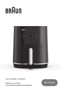 Kasutusjuhend Braun HF 3000I Fritüür