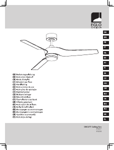 Εγχειρίδιο Eglo 35227 Orcutt Ανεμιστήρας οροφής
