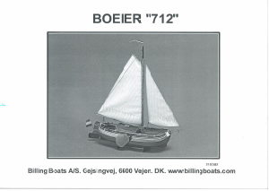 Manual Billing Boats set BB712 Boatkits Boeier