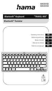 Mode d’emploi Hama 00125132 Travel 400 Clavier