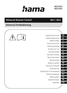 Bedienungsanleitung Hama 00221055 Fernbedienung