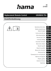 Manuale Hama 00221065 Grundig Telecomando