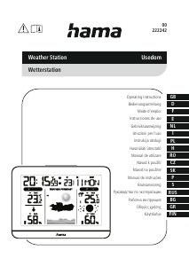 Bedienungsanleitung Hama 00222242 Usedom Wetterstation